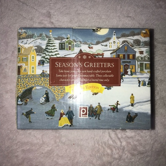 PUBLIX Season's Greeters Salt & Pepper Shakers (Mr. & Mrs. Santa Claus) New - Picture 15 of 16